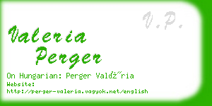 valeria perger business card